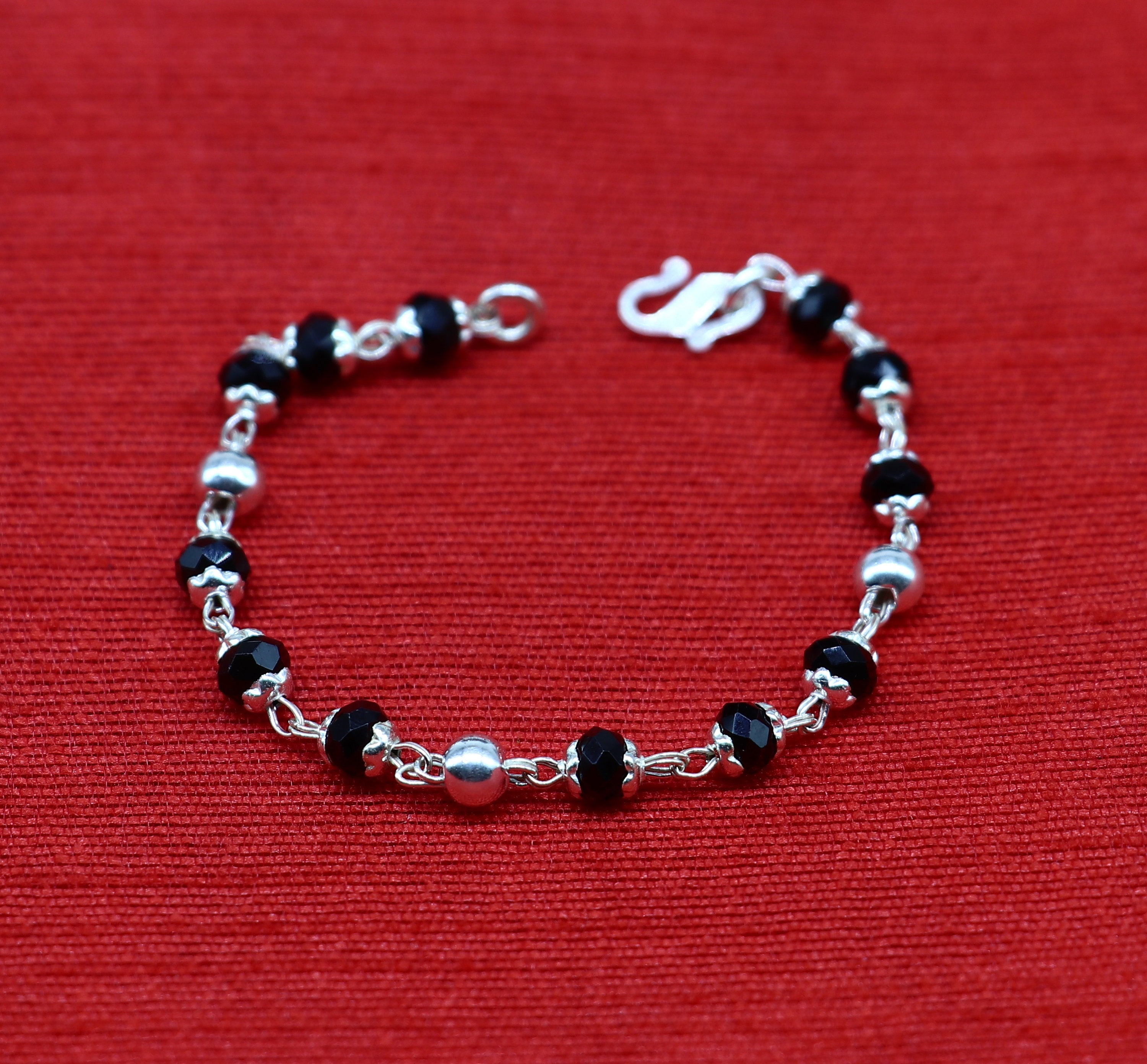 Pure Silver -Pearls - Black Stone Bracelet - Jewelry Women Accessories |  World Art Community